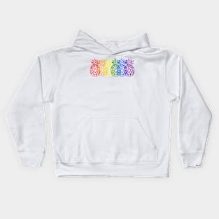 Pineapple Rainbow Kids Hoodie